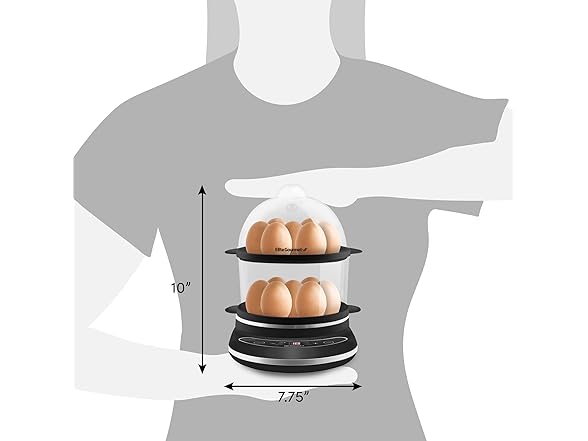 Elite Gourmet Digital Egg Cooker & Steamer