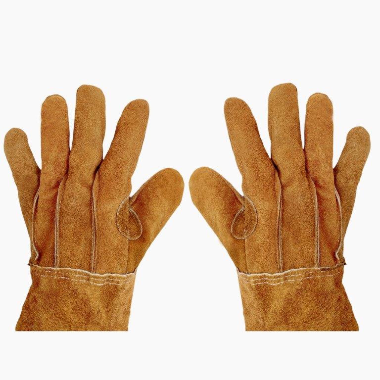 EXXO Split Leather Heavy Duty Gloves, Lg 3Pr - Gallery 4