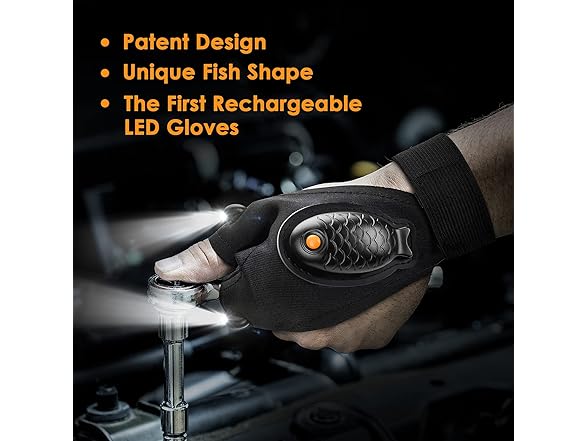 HANPURE Rechargeable Flashlight Gloves