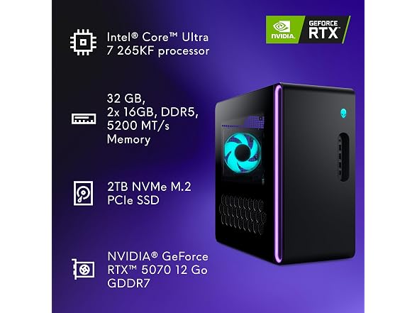 Alienware Aurora ACT1250 (U7 265KF, RTX 5070)