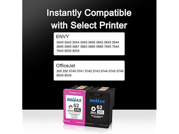 62XL HP Ink Combo Pack