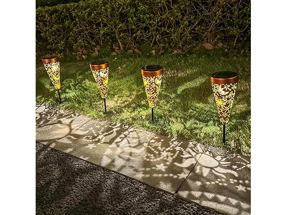 DIBIEECN 6 Pack Sun & Moon Solar lights