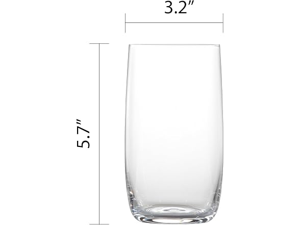 Fortessa Gala Glass, 19 Ounce Iced Beverage (Set of 4), Clear