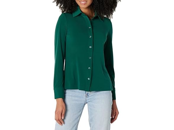 Amazon Essentials Women Regular-fit Matte Shirt