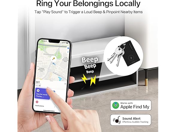 MSEBENT Slim Air Tag Wallet Tracker Card