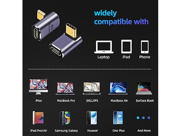 THAMBA USB C 90 Degree Adapter