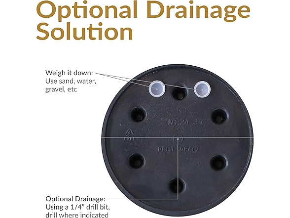 Sunnydaze 24-Inch Anjelica Large Plastic Pot 2pk