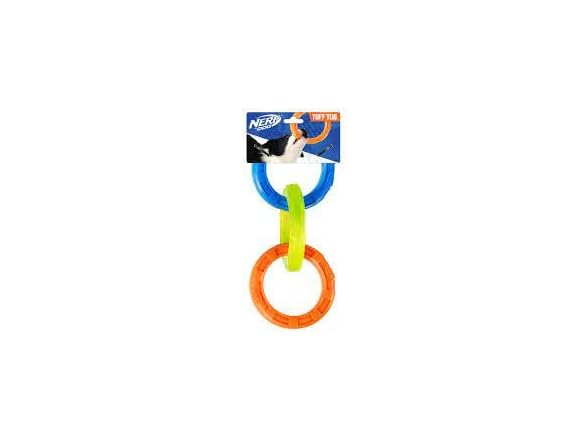 Nerf Nerf Dog 10.5in TPR 3 Ring Tug -