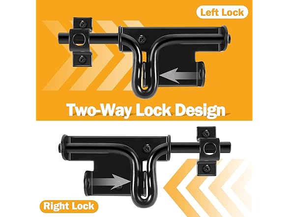 Door Lock Bolt Gate Latch - Choose Size