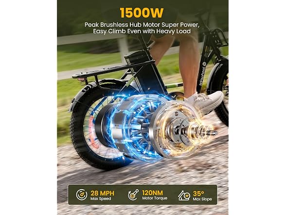 isinwheel U7S Electric Bike 1500W 20Ah Battery