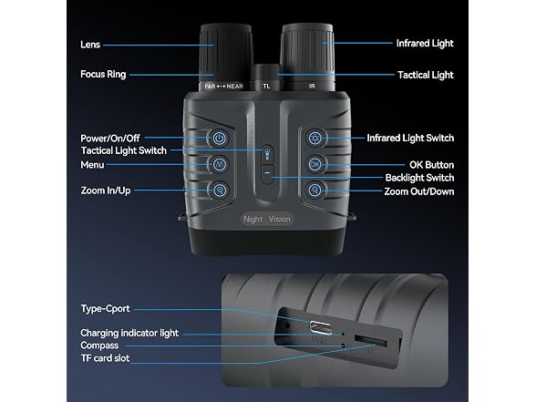 JAMIZY Night Vision Goggles 4K Full-Color
