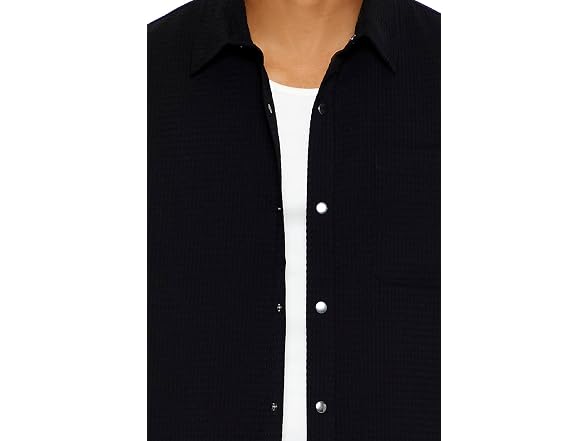 Forever 21 (L) Textured Short-Sleeve Shirt
