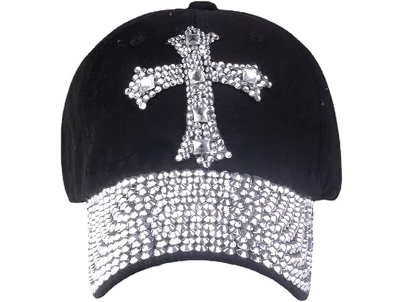 Song Qing Women (OS) Snapback Hat Bling Cross Jean