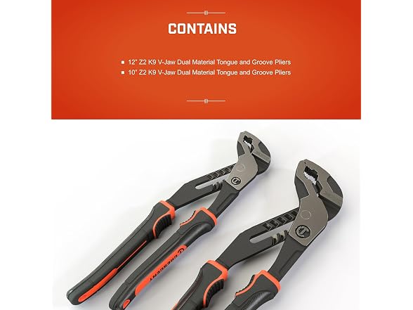 Crescent CRERTZ2CGVSET2 Z2 V-Jaw Plier Set