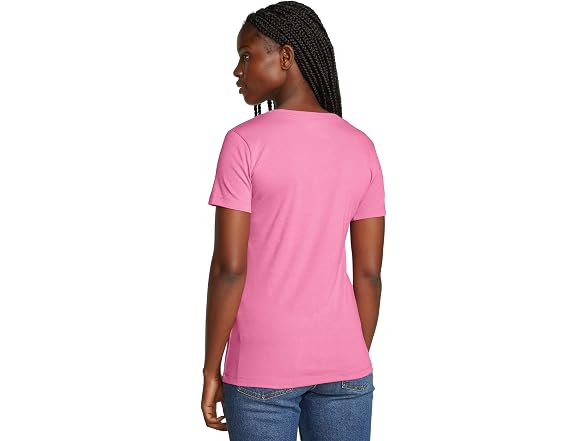 Eddie Bauer Men's (L) WP SS FAV VNK TEE Bright Fuc