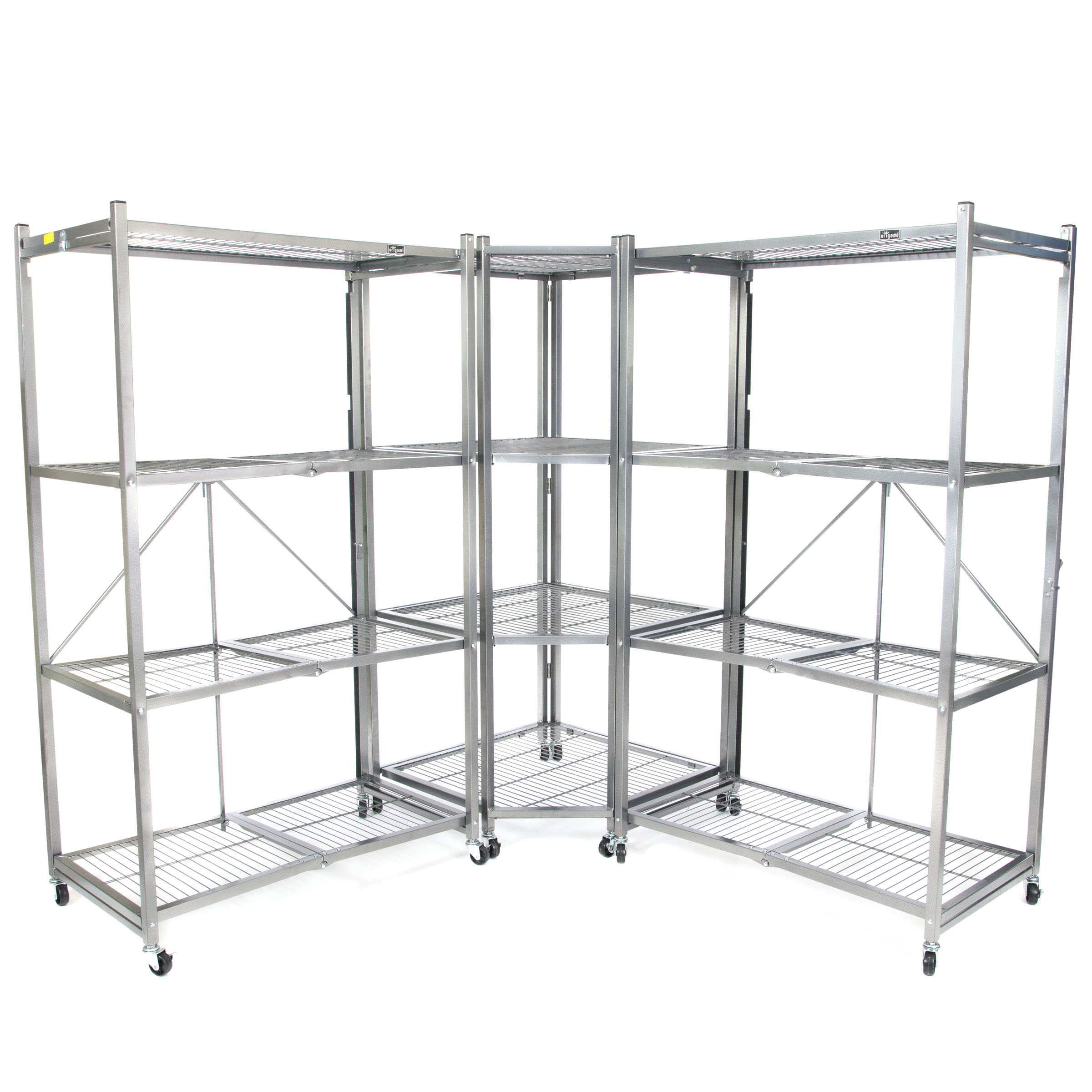 Origami R5C-PEWTER Corner 4-Shelf Rack - Gallery 12