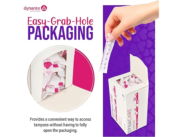 25ct Dynarex Regular Tampons
