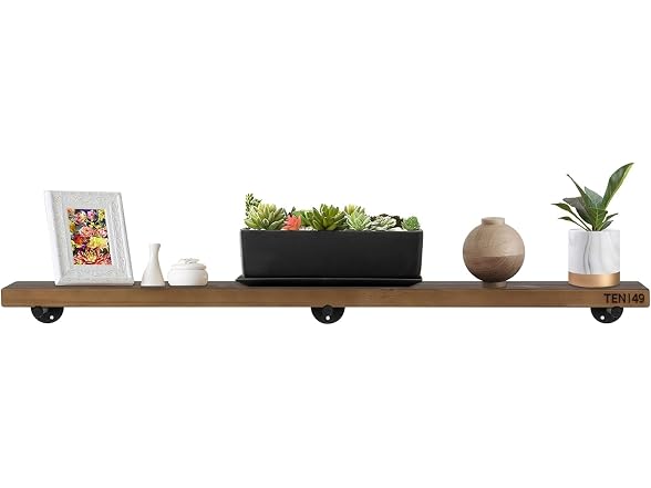 TEN49 Wood Shelves 60in Espresso 1-Pack
