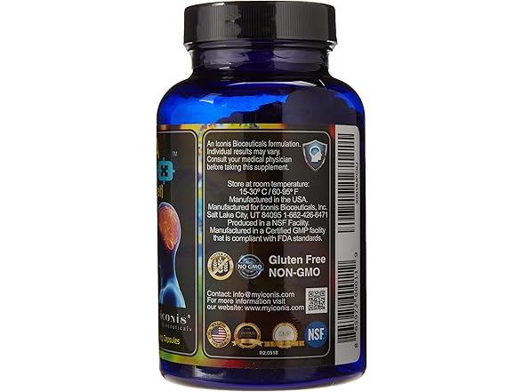 iconis biosceuticals Migraine Relief, Quad-Formula 