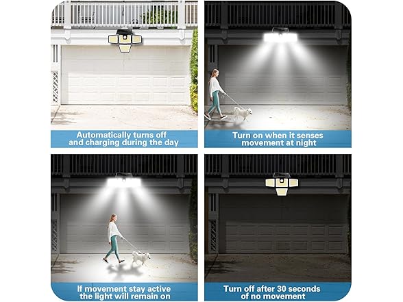 2 Pack Sensor Lights Four Head