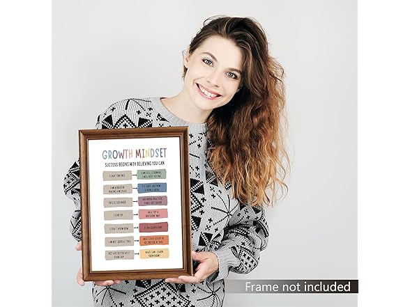 ogyormpi Growth Mindset Mental Wall Art