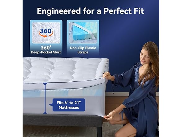 NicePlus Twin 2" Mattress Topper