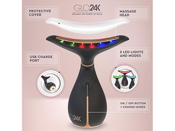GLO24k BD2 Red Light for Face & Neck
