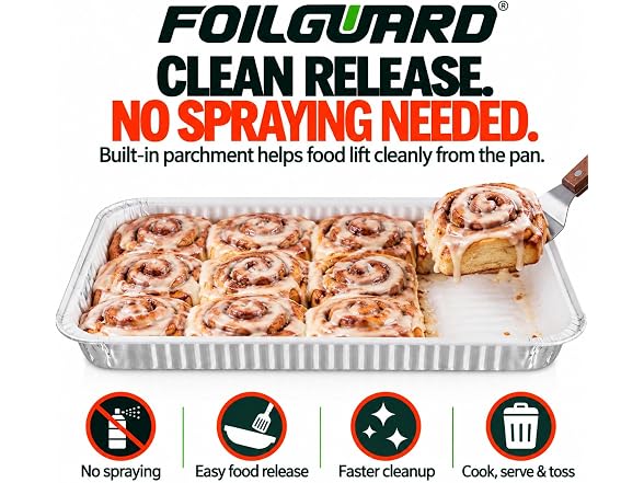 FoilGuard Half Cookie Sheet Aluminum Pans