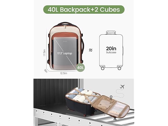 LOVEVOOK 40L Travel Backpack