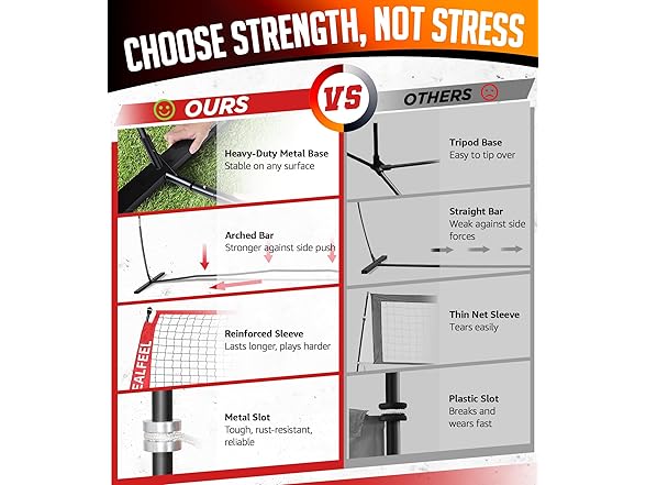 ZEALFEEL 12ft Volleyball Net