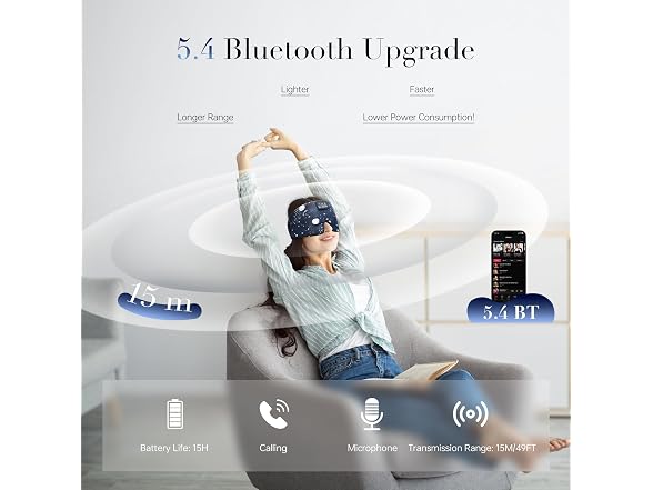 Sleep Mask with Bluetooth