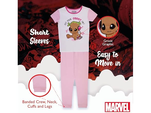 Marvel Men (10) 2-piece Snug-fit Cotton Pajama Set