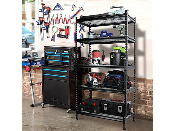 WORKPRO 5-Tier Metal Garage Shelf 36x18