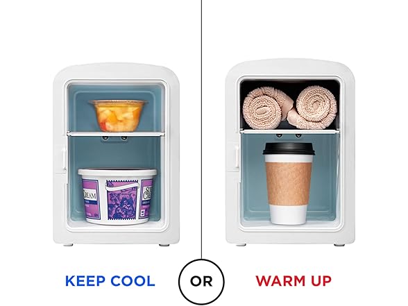 Chefman Mirrored Beauty Fridge w/LED