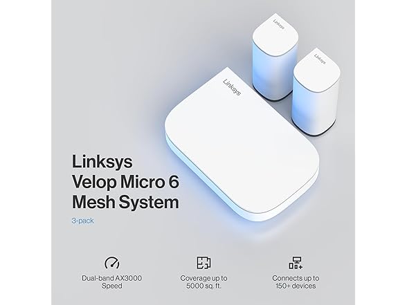 Linksys Multi-gig Micro Mesh WiFi 6 System