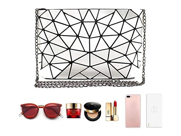 Goclothod Handbag Fashion Holographic Laser Shoulder Bag