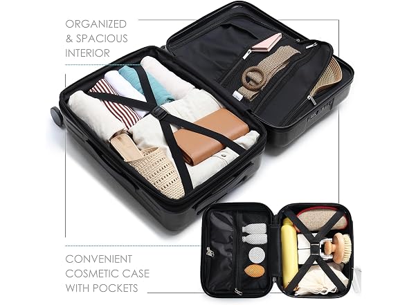 TravelArim Expandable, Black, 22 Inch