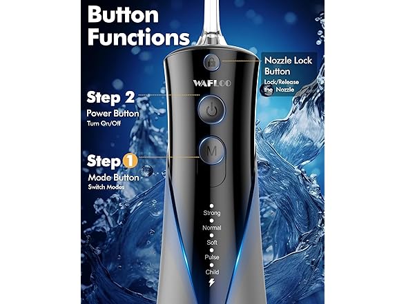 Cordless Water Flosser 300ML 5-Mode
