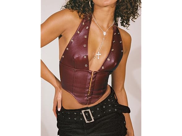 Princess Polly Palladia PU Jordy Corset