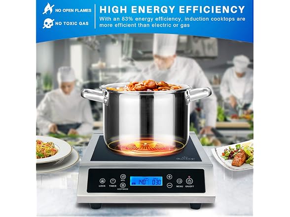 duxtop P961LS Professional Induction Cooktop Silver