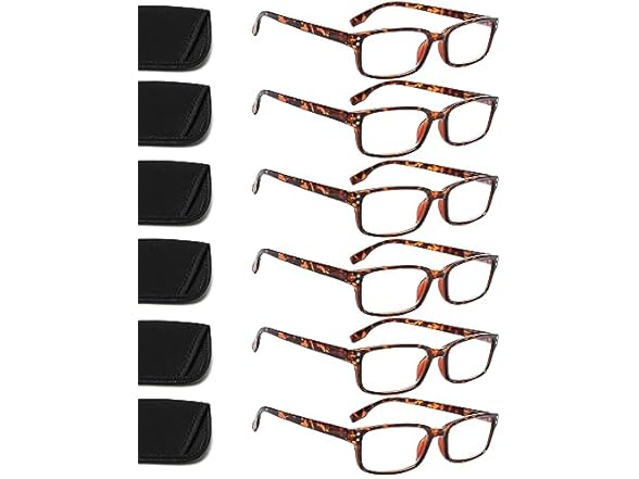 12 Pack Computer Reading Glasses- Tortoise