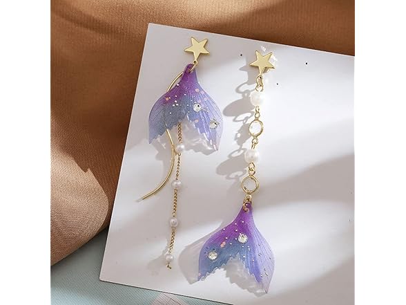 Colorful Fishtail Earrings for Women