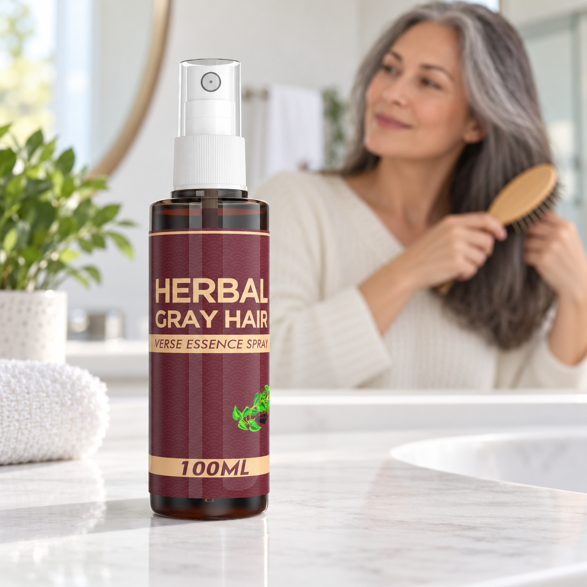 Herbal Hair Darkening Liquid Spray - Gallery 6
