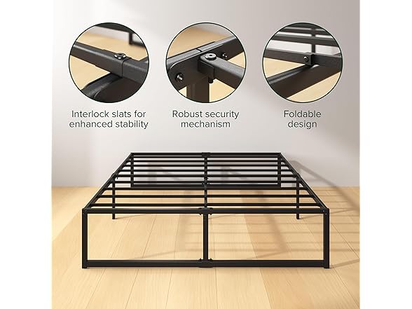 Zinus Lorelei 14" King Metal Platform Bed Frame