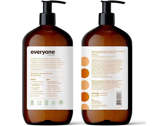 Everyone Cedar and Citrus 3 in 1 Soap 32 oz