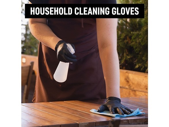 Multi-Pack Black Nitrile Gloves