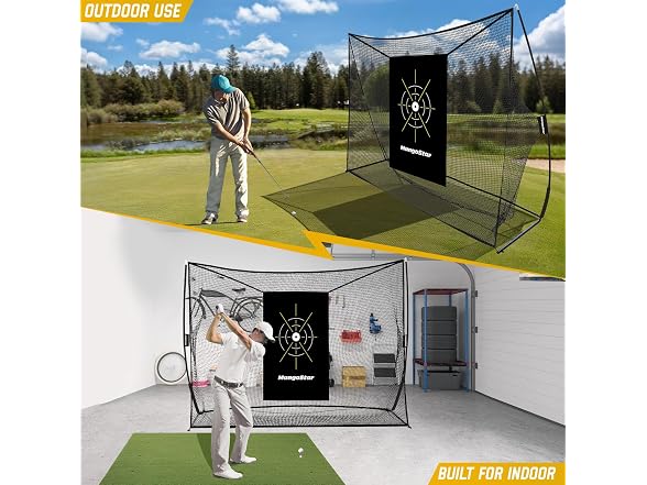 Mangostar 10x7ft Golf Practice Net Set