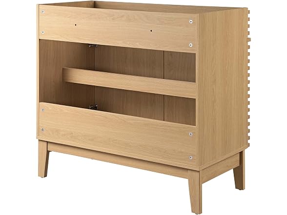 36 in. Render Bathroom Vanity Cabinet, Oak