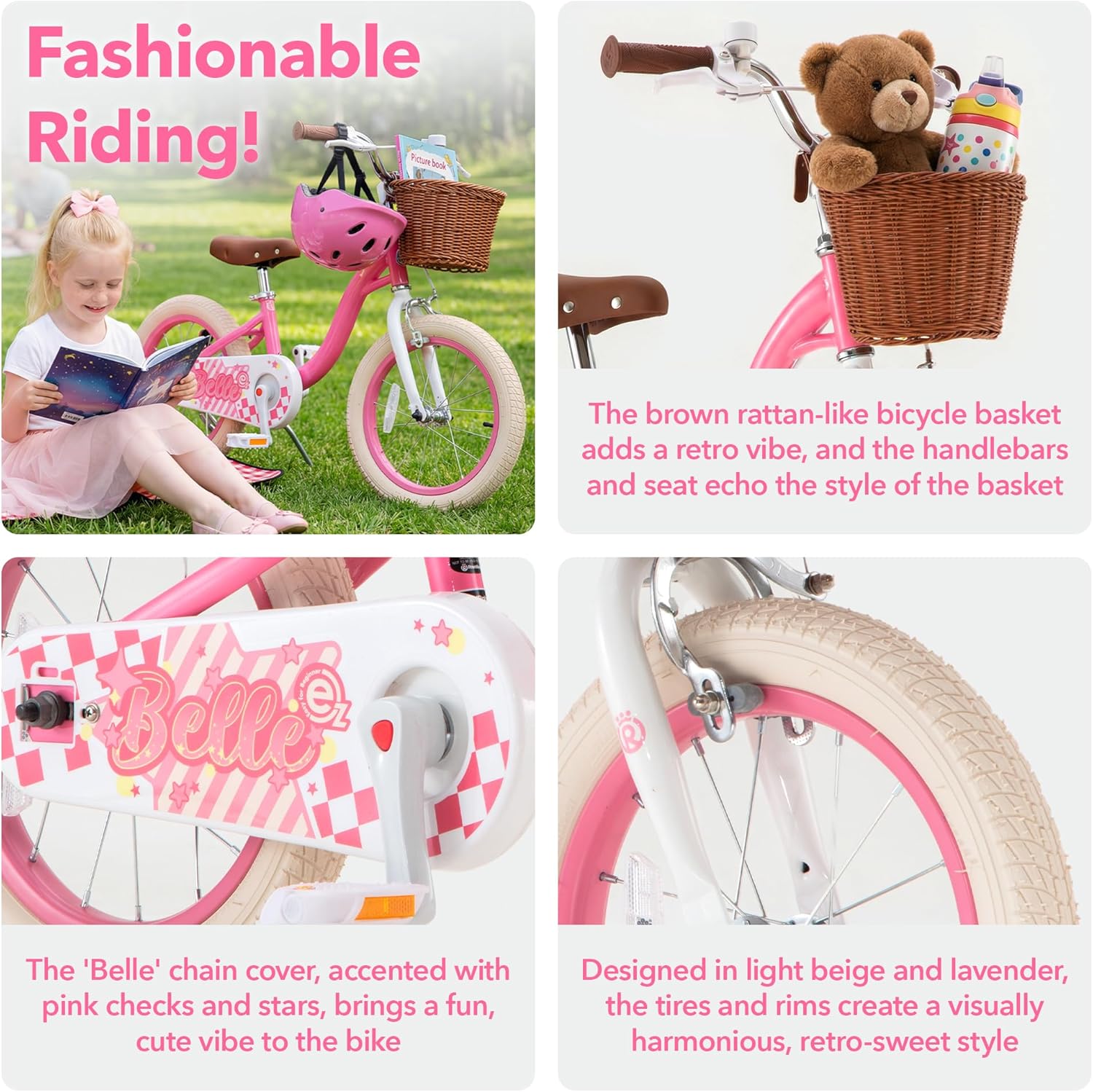 RoyalBaby Girls 14" Belle Bike - Gallery 17