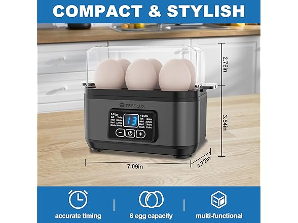 Rapid Egg Cooker Gray